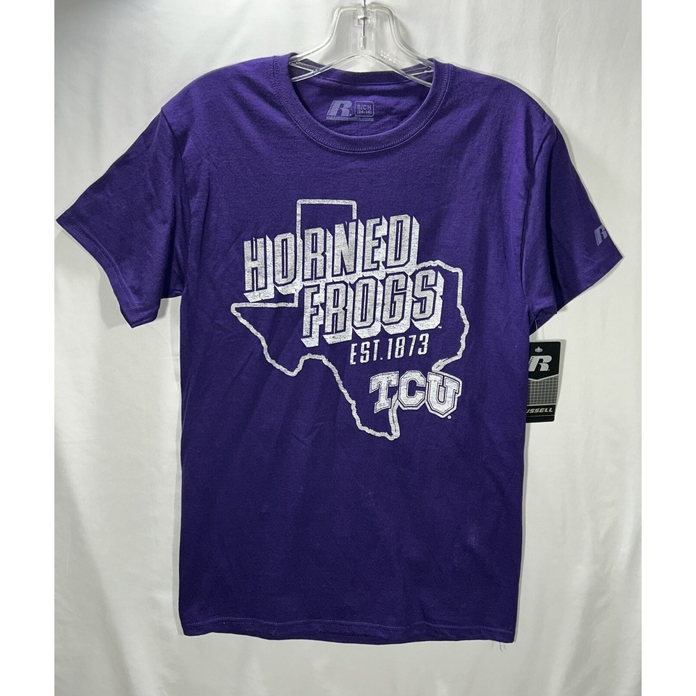 Russell TCU Horned Frogs NCAA College T-Shirt‎ Men's Small New